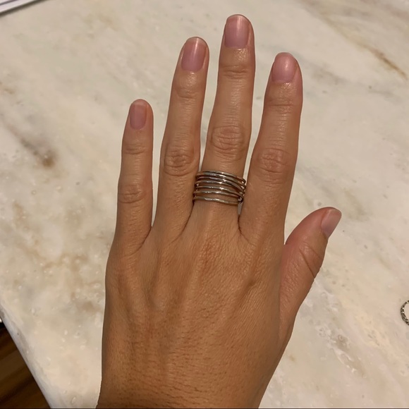 Kira Hawaii Beautiful Chaos Ring in Silver - Picture 5 of 7